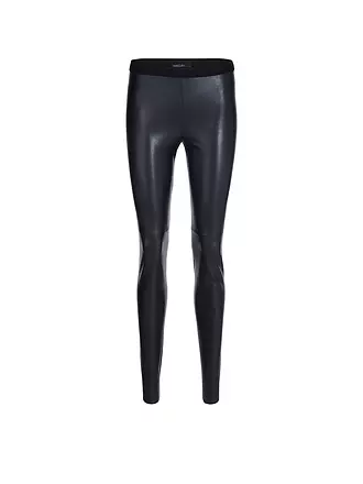 MARC CAIN | Leggings in Lederoptik | blau