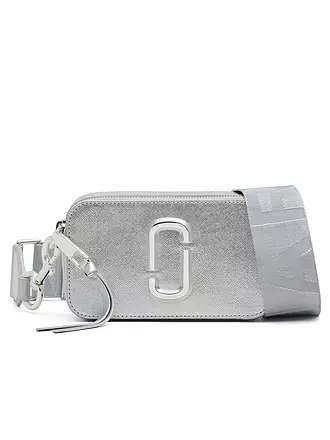 MARC JACOBS | Ledertasche - Mini Bag THE SNAPSHOT | silber