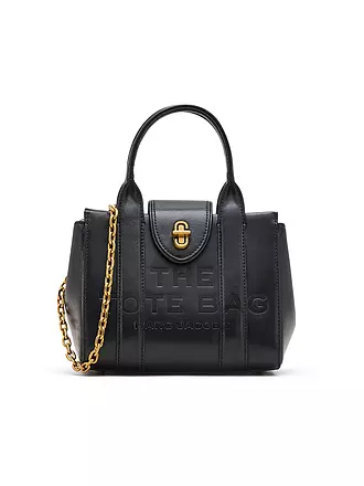 MARC JACOBS | Ledertasche - Mini Bag THE TURNLOCK CROSSBODY TOTE | weiss