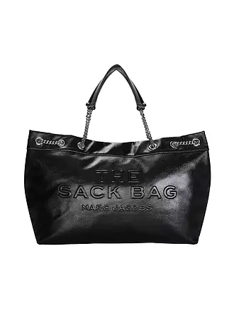 MARC JACOBS | Ledertasche - Shopper THE LARGE CHAIN SACK | schwarz