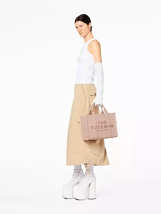 MARC JACOBS | Ledertasche - Tote Bag THE MEDIUM TOTE LEATHER | rosa