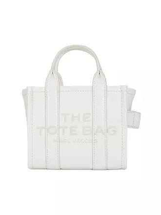 MARC JACOBS | Ledertasche - Tote Bag THE MINI TOTE | weiss