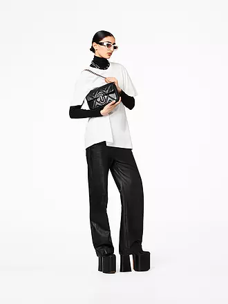 MARC JACOBS | Ledertasche - Umhängetasche THE SHOULDER BAG | hellgrau
