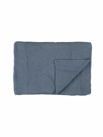 MARC O'POLO HOME | Tagesdecke - Plaid Nordic Knit 130x170cm Garden Green | blau