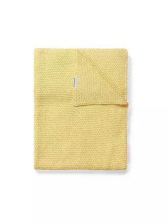 MARC O'POLO HOME | Tagesdecke - Plaid Nordic Knit 130x170cm Garden Green | gelb