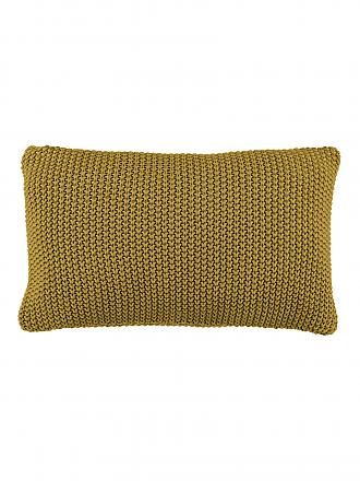 MARC O'POLO HOME | Zierkissen Nordic Knit 30x60cm (Oil Yellow) | Koralle