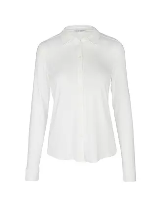 MARC O'POLO | Jerseybluse | weiss