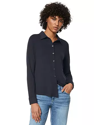 MARC O'POLO | Jerseybluse | dunkelblau