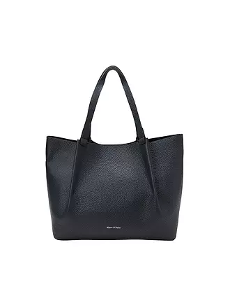 MARC O'POLO | Ledertasche - Shopper Medium | dunkelblau