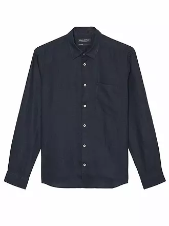 MARC O'POLO | Leinenhemd Regular Fit | dunkelblau