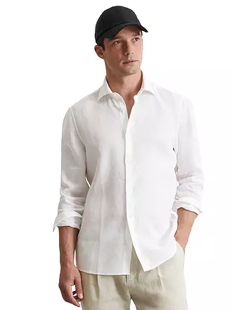 MARC O'POLO | Leinenhemd Regular Fit | weiss