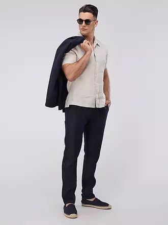 MARC O'POLO | Leinenhose OSBY JOGGER | dunkelblau