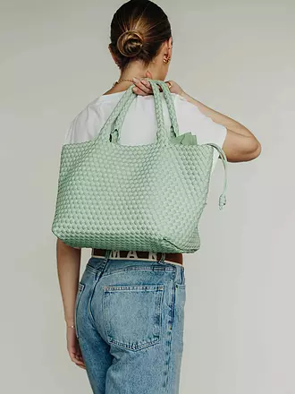 MARREA | Tasche - Tote Bag ALWAYS ON THE RUN Large | hellgrün