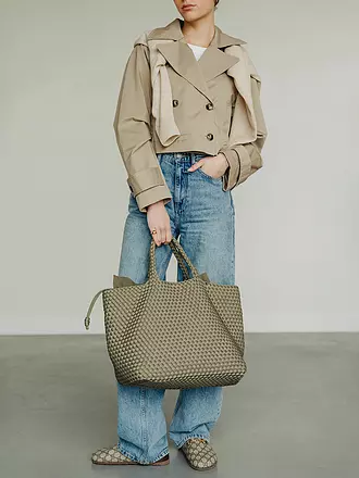 MARREA | Tasche - Tote Bag ALWAYS ON THE RUN Large | hellgrün
