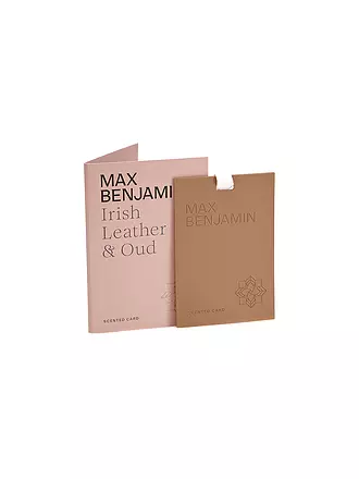 MAX BENJAMIN | Duftkarte CLASSIC COLLECTION Irish Leather & Oud | orange