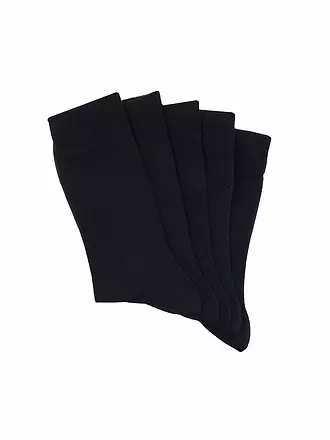 MAX CALVIN | Socken 5-er Pkg. schwarz | dunkelblau