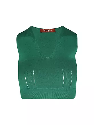 MAX MARA STUDIO | Stricktop Cropped Fit TUNICA | grün
