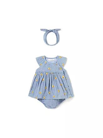 MAYORAL | Baby Kleid mit Höschen und Stirnband | hellblau