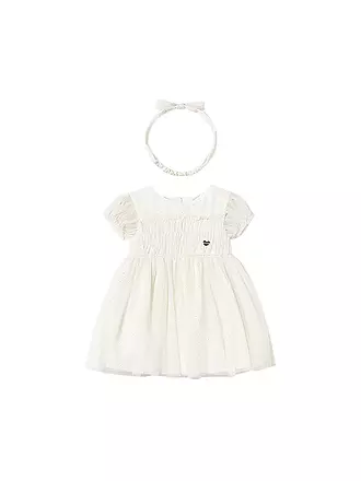 MAYORAL | Baby Kleid und Haarband | creme