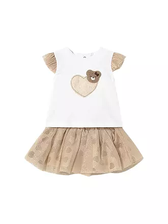 MAYORAL | Baby Set 2-teilig T-Shirt und Rock | beige