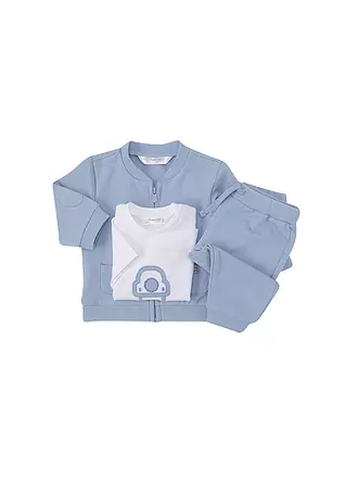 MAYORAL | Baby Set 3-teilig Jäckchen, Shirt und Hose | hellblau
