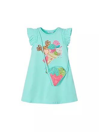 MAYORAL | Mädchen Kleid mit Tasche | türkis