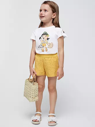 MAYORAL | Mädchen Set 2-teilig T-Shirt und Shorts | gelb