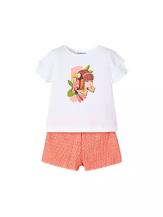 MAYORAL | Mädchen Set 2-teilig T-Shirts und Shorts | orange