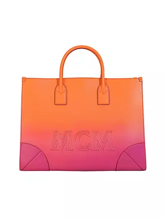 MCM | Ledertasche - Tote Bag MÜNCHEN Large | orange