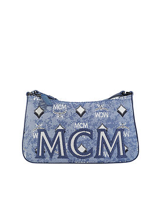 MCM | Tasche - Mini Bag Vintage Jacquard | blau