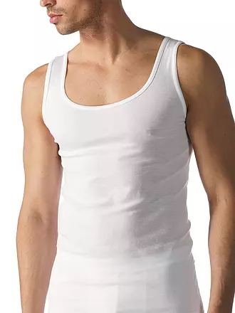 MEY | Athletic Shirt Casual Cotton Light Grey Melange | weiss