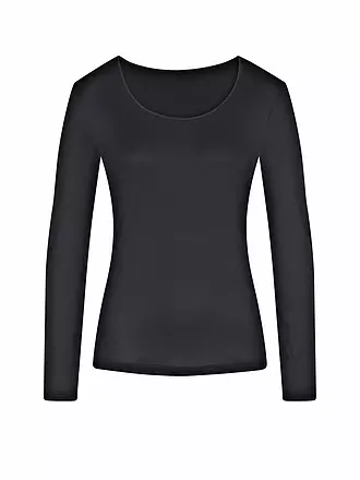 MEY | Langarmshirt EMOTION champagner | schwarz