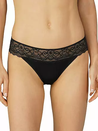 MEY | Mini-Slip AMOROUS schwarz | koralle