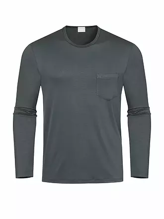 MEY | Pyjama Langarmshirt | grau