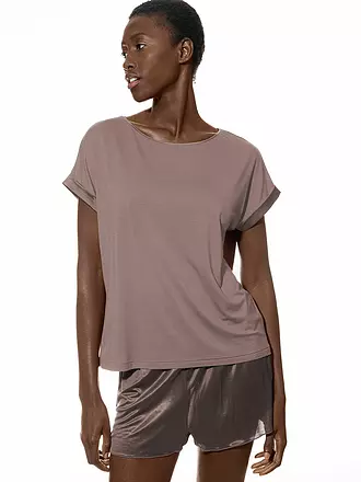 MEY | T-Shirt PURE CHIC thunder grey | hellbraun