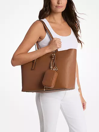MICHAEL KORS | Ledertasche - Shopper QUINN Large | braun