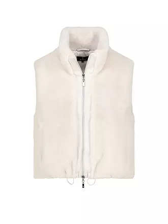 MONARI | Gilet in Felloptik | creme