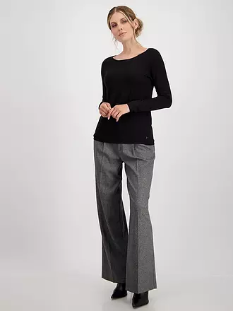 MONARI | Langarmshirt | schwarz