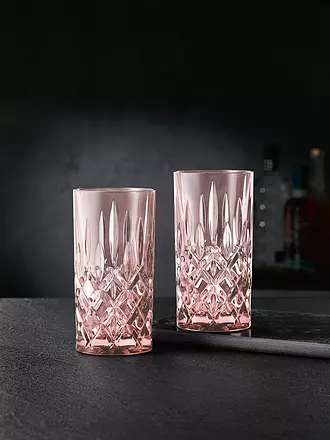 NACHTMANN | Longdrink Gläser 2er Set NOBLESSE FRESH COLORS Mint | rosa