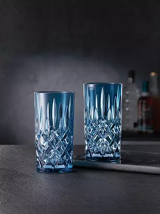 NACHTMANN | Longdrink Glas 2-er Set 395ml VINTAGE COLOUR NOBLESSE Berry | blau