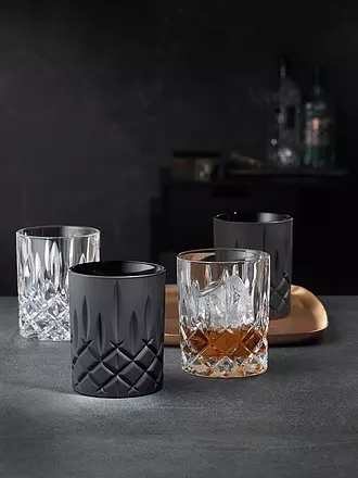 NACHTMANN | Whiskey Glas 2-er Set 295ml BLACK EDITION NOBLESSE | schwarz