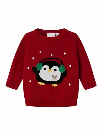 NAME IT | Baby Pullover NBFRADEER | rot