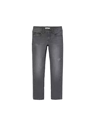 NAME IT | Jungen Jeans Slim Fit NKMSILAS | hellgrau