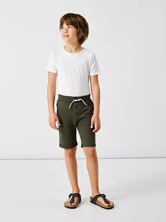 NAME IT | Jungen Sweatshorts NKMVERMO | olive