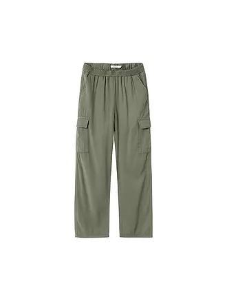 NAME IT | Mädchen Cargohose Straight Fit NKFBELLA | olive