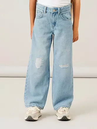 NAME IT | Mädchen Highwaist Jeans Wide Leg NKFROSE | hellblau