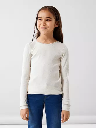 NAME IT | Mädchen Langarmshirt NMFKAB | creme