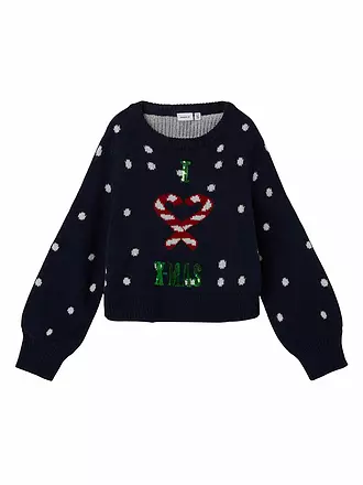 NAME IT | Mädchen Pullover NKFRIMERRY | dunkelblau