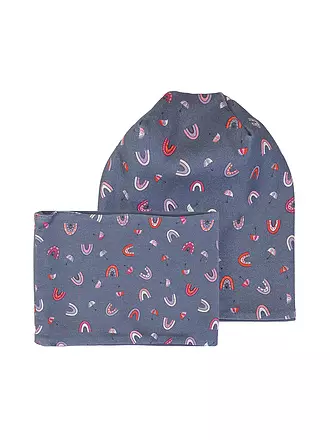 NAME IT | Mädchen Set Mütze und Schal | blau