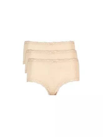 NINA VON C | Taillenslip 3er-Pkg. schwarz | beige